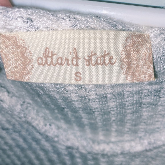 Altar'D State grey LS blouse - Picture 3 of 5